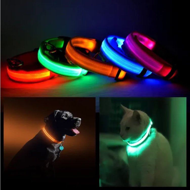 The LED Pet Safety Halo Collar