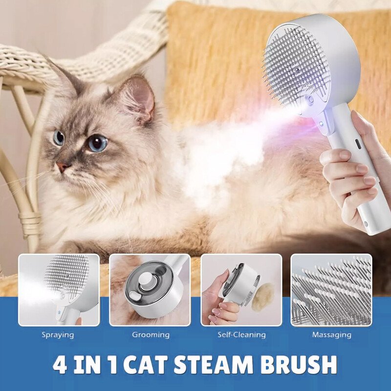 Electric Spray Pet Steam Brush & Massage Comb - Image 6