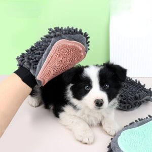 2-in-1 Pet Bathing Brush & Grooming Massage Glove