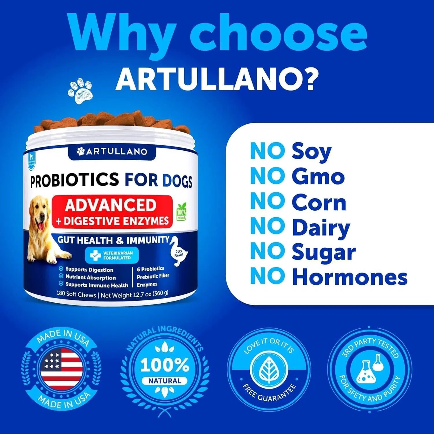 Probiotics for Dogs Gut Health & Allergy Support - Image 4
