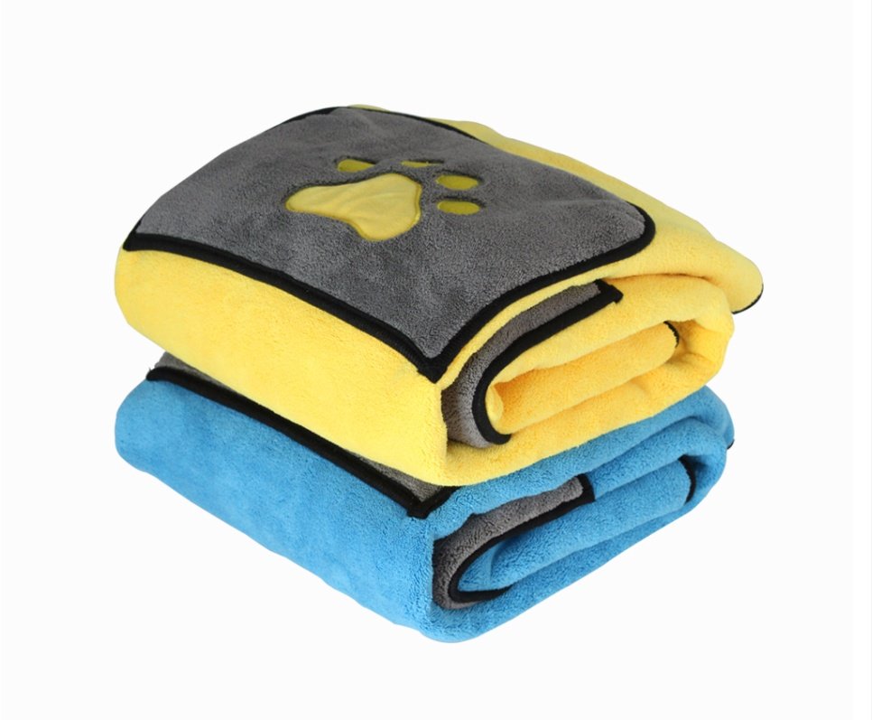 Soft Absorbent Pet Bath Towel for Dogs & Cats