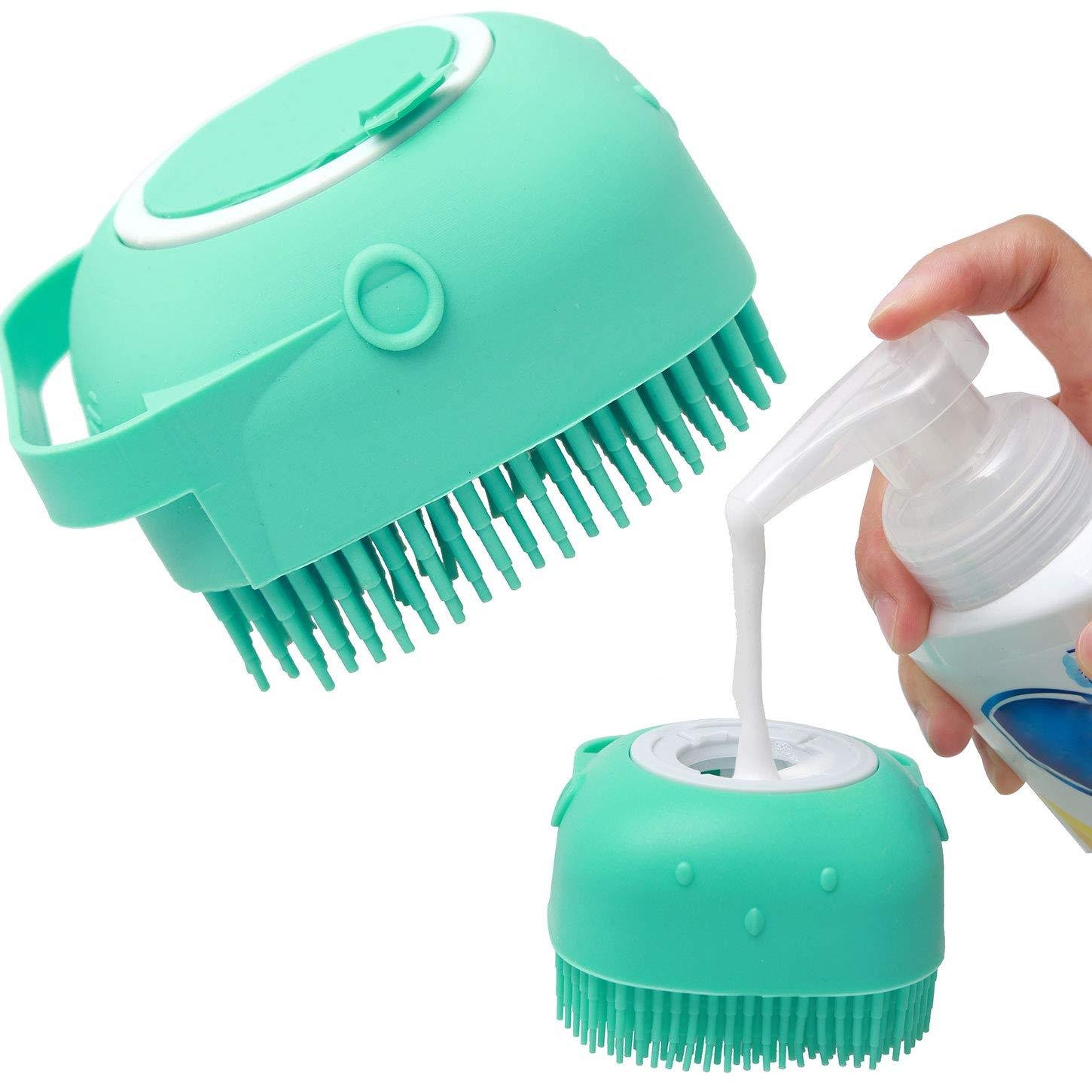 Pet Shampoo Massager Brush Soft Silicone Groomer