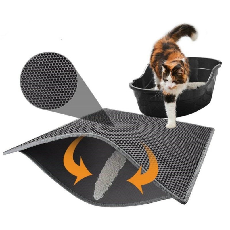 Honeycomb Cat Litter Mat Waterproof Urine Pad