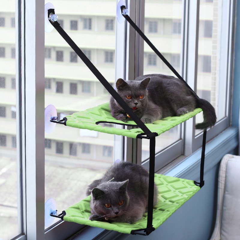 Cat Hammock Window Perch Bed for Indoor Cats