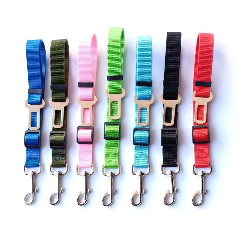 Adjustable Dog Car Seat Belt Travel Safety Leash