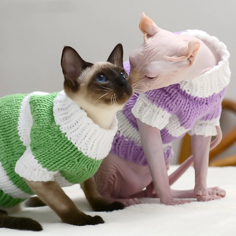 Cozy Warm Sweater for Hairless Cats – Winter Wear - Image 5