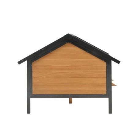 Outdoor Wooden Cabin Dog Kennel With Porch - Image 3
