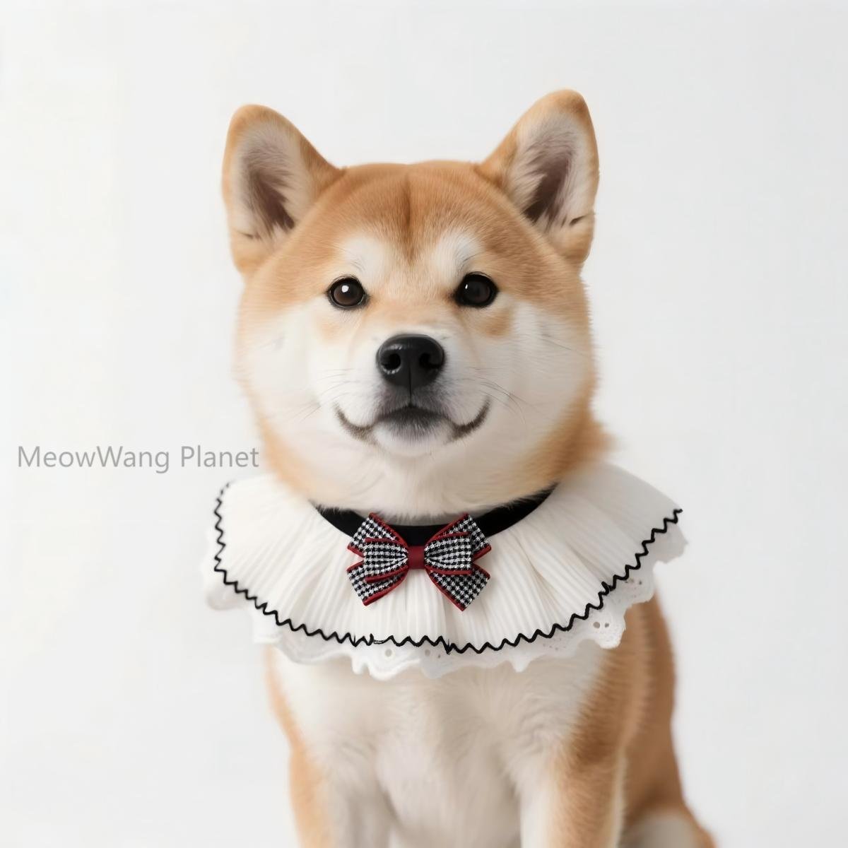 Lace Bow Pet Collar Elegant Neck Accessory - Image 6