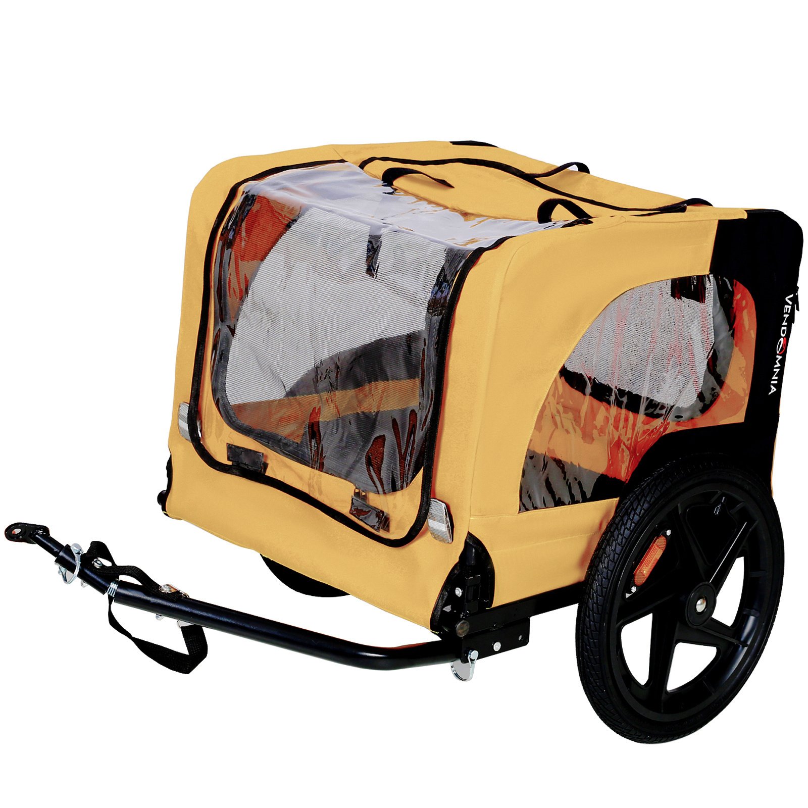 Yellow Foldable Pet Stroller Carrier - Image 4