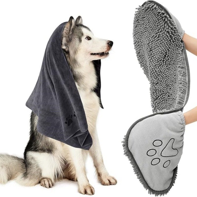 Quick Dry Pet Bath Towel for Dogs and Cats
