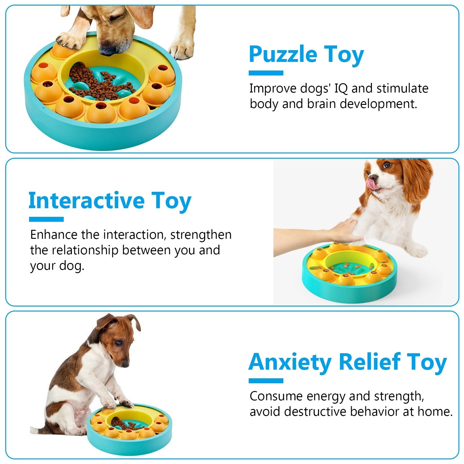 Interactive Dog Puzzle Slow Feeder Bowl Toy - Image 7
