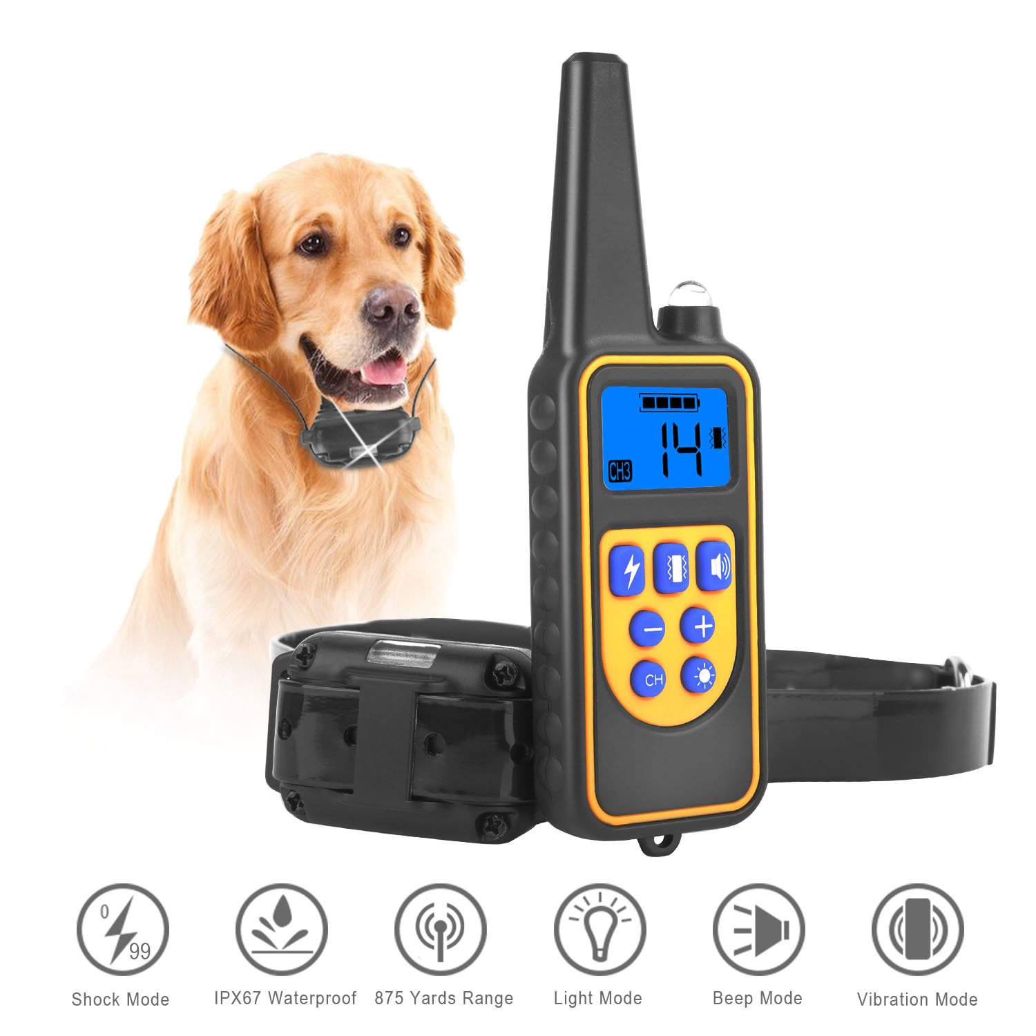 Dog Training Collar with Remote | IP67 Waterproof