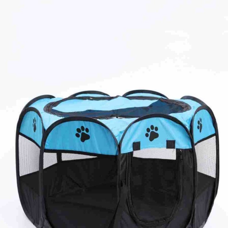 Octagonal Pet Cage Tent With Cloth Nest