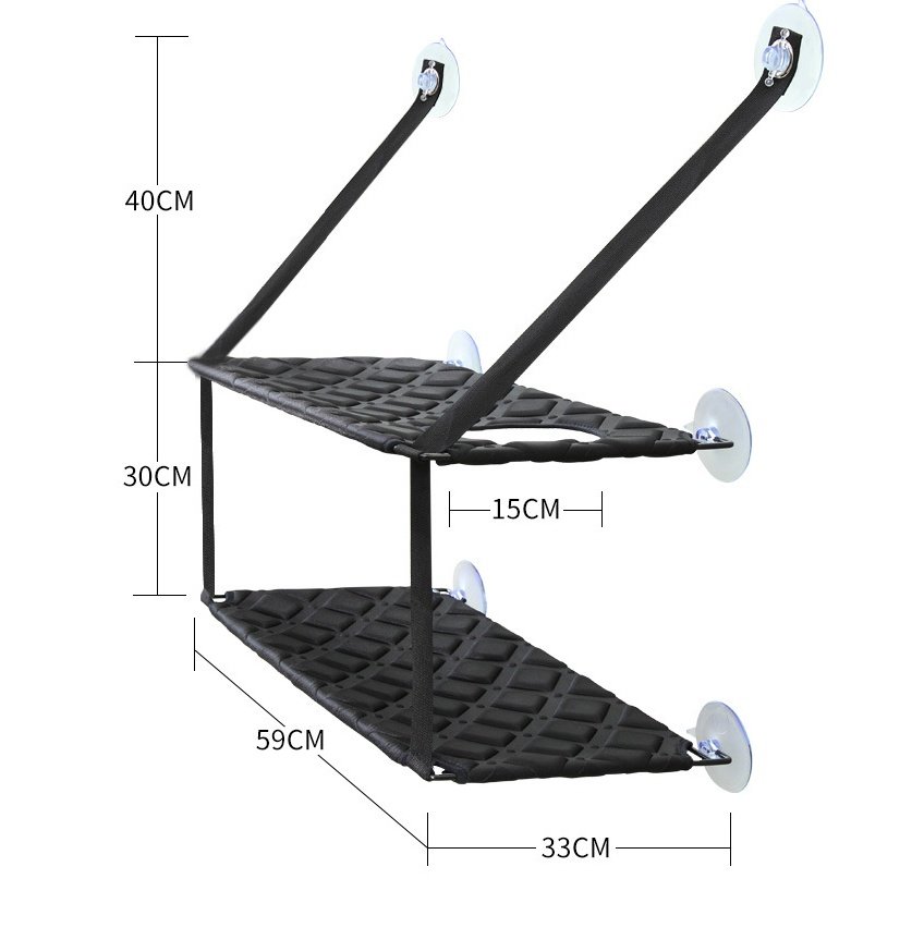 Cat Hammock Window Perch Bed for Indoor Cats - Image 3