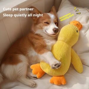 Plush Squeaky Duck Chew Toy For Puppies & Dogs