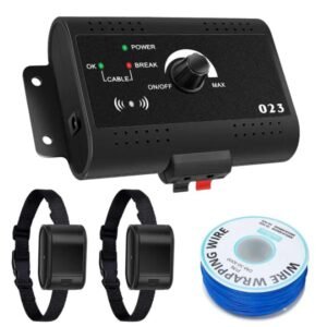 Electric Dog Fence System with Collar & Wire