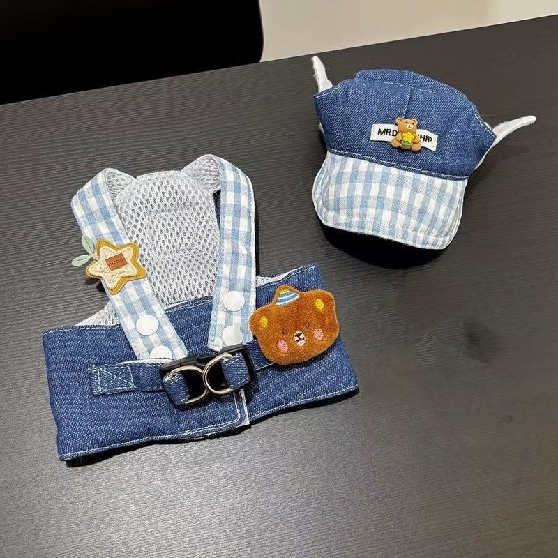 Spring & Autumn Pet Harness Outfit with Leash