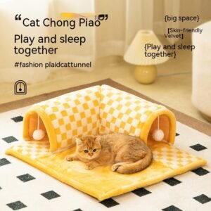 Duokete Cathouse Doghouse Autumn And Winter Warm Pet Tunnel