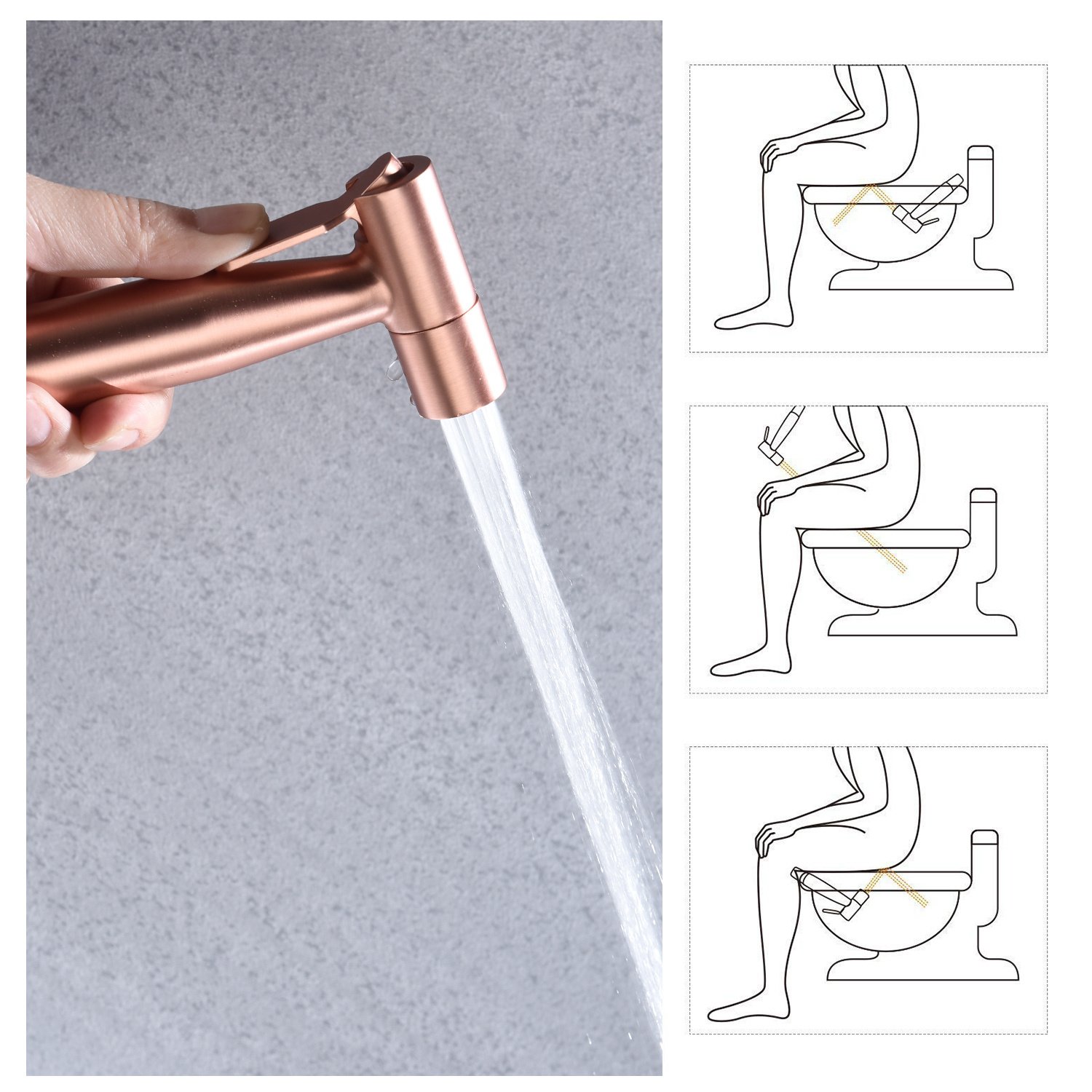 Handheld Pet Bathing Equipment Toilet Spray Gun - Image 3