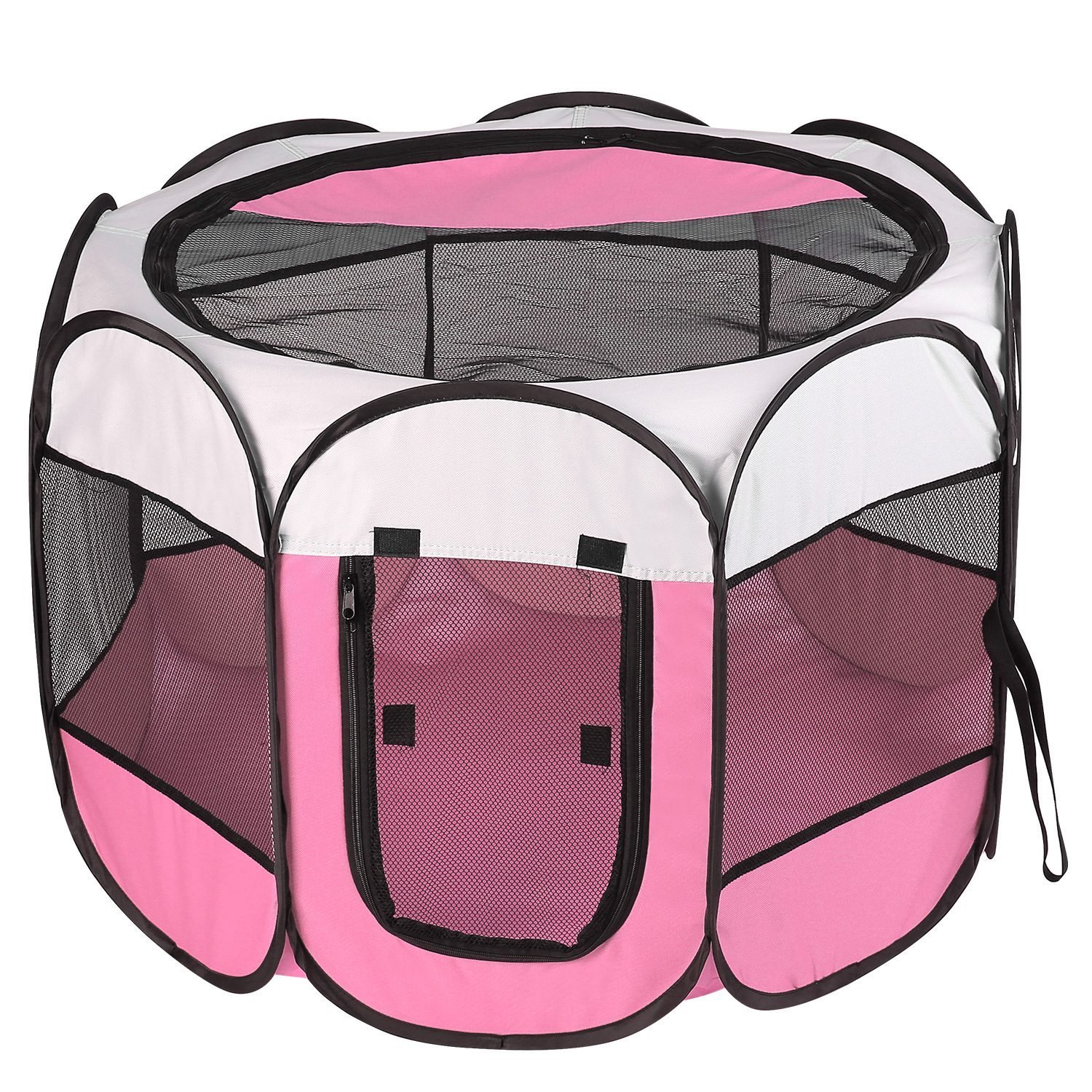 Portable Foldable Pet Tent w/ Zipper Top & Bottom - Image 5