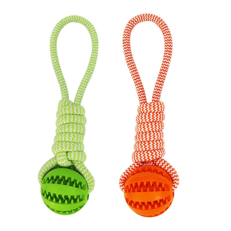 Interactive Treat Ball Toy with Hemp Rope - Image 3