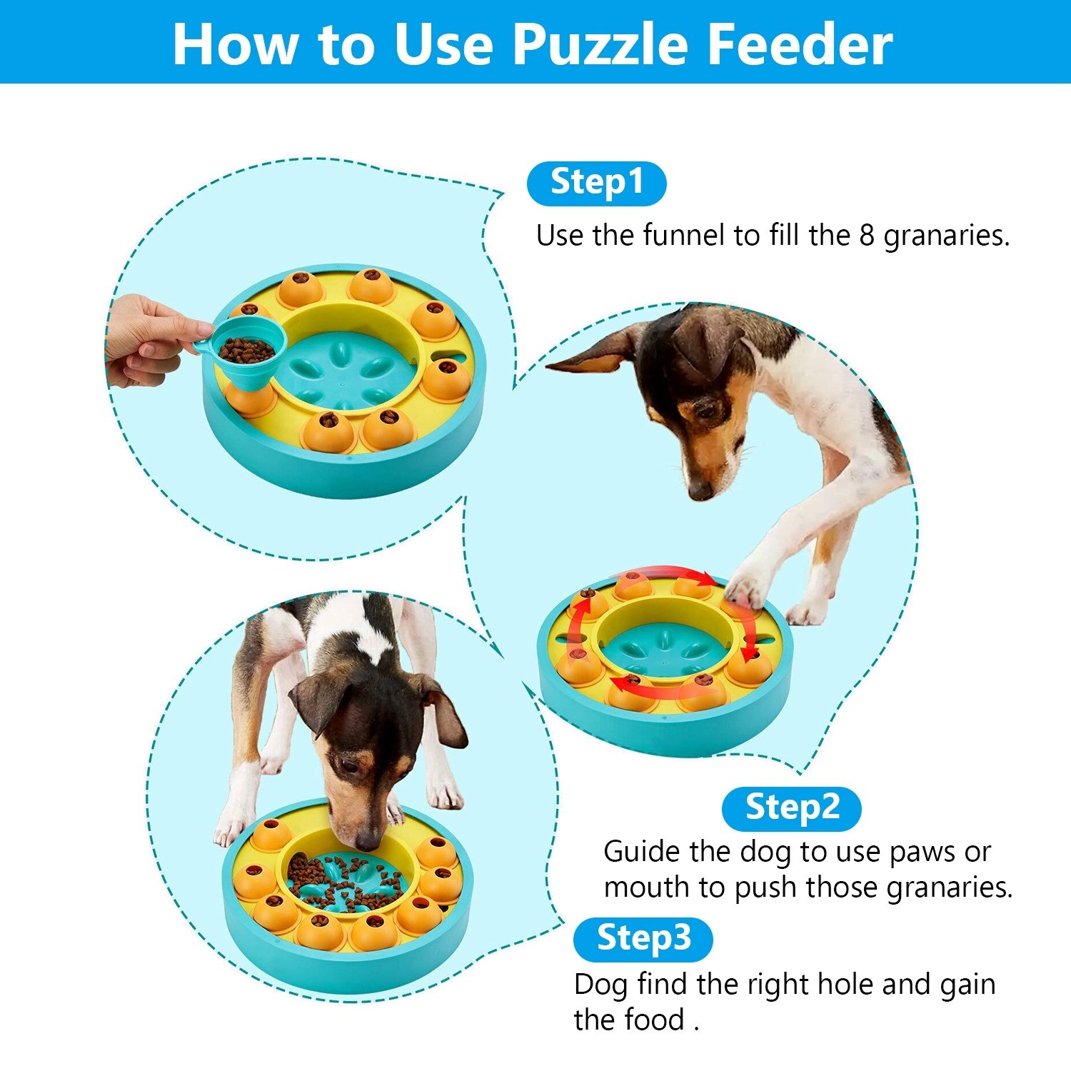 Interactive Dog Puzzle Slow Feeder Bowl Toy - Image 5