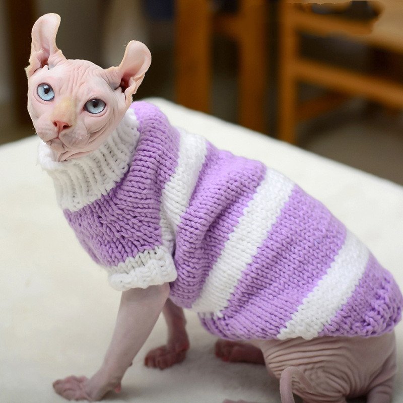 Cozy Warm Sweater for Hairless Cats – Winter Wear - Image 3