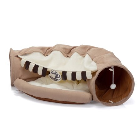 Cat Telescopic Tunnel Bed with Teasing Balls - Image 4