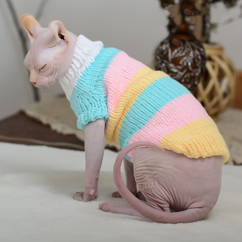 Cozy Warm Sweater for Hairless Cats – Winter Wear - Image 2