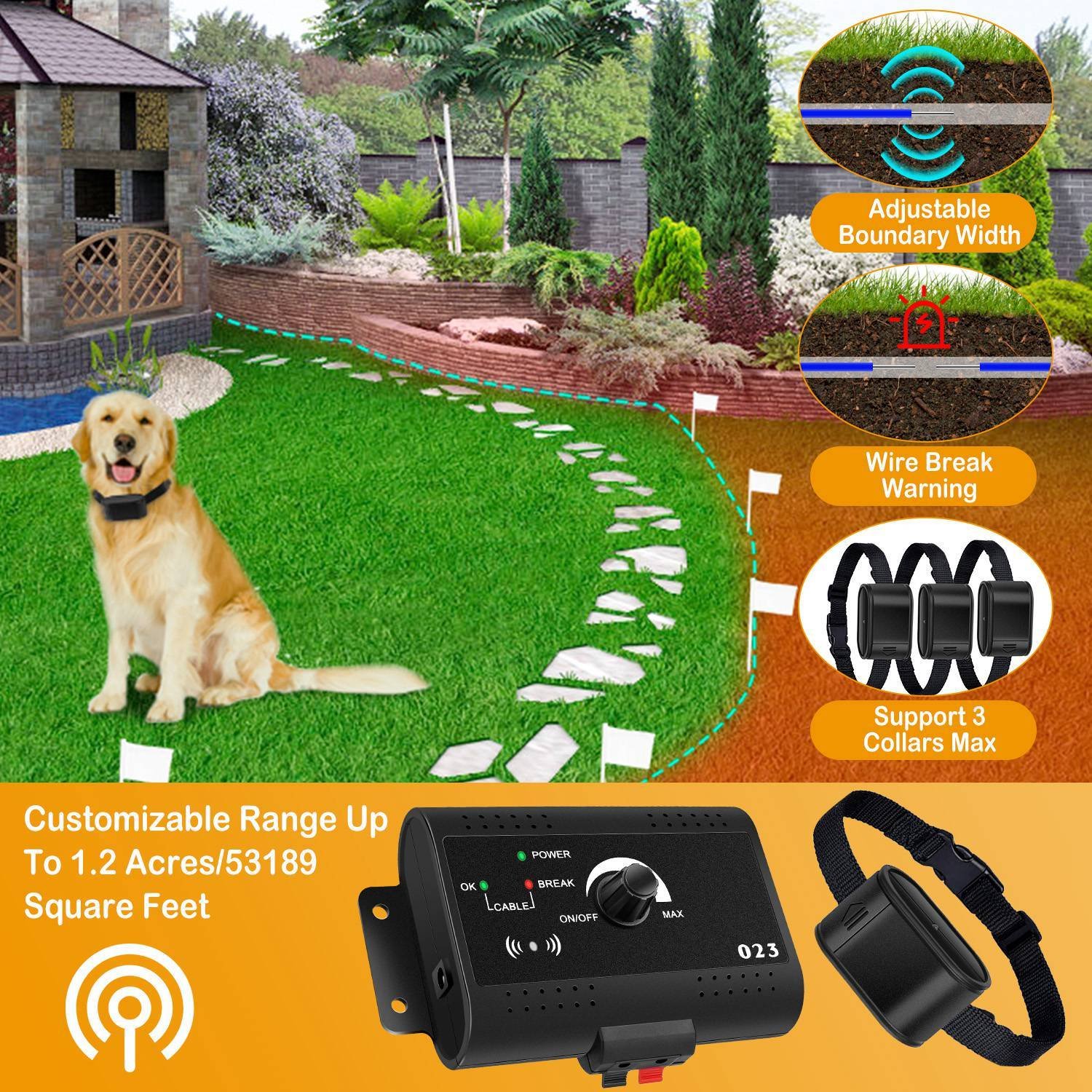 Electric Dog Fence System Collar Set - Image 9