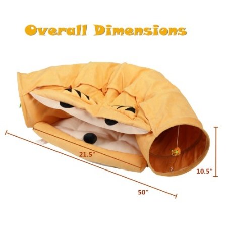 Cat Telescopic Tunnel Bed with Teasing Balls - Image 6