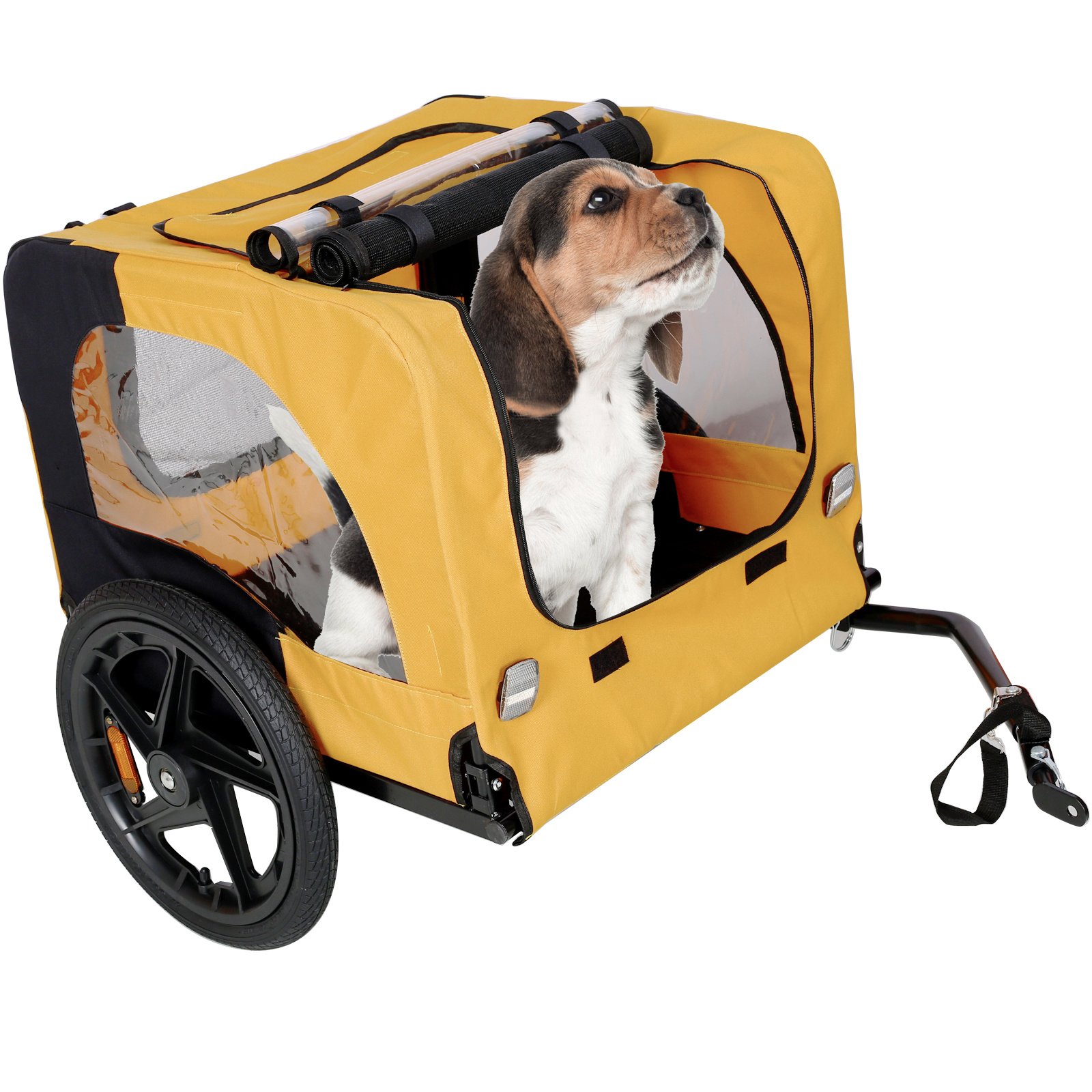 Yellow Foldable Pet Stroller Carrier - Image 6