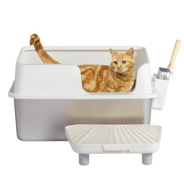 Stainless Steel Litter Box Buckle Style w/ Shovel