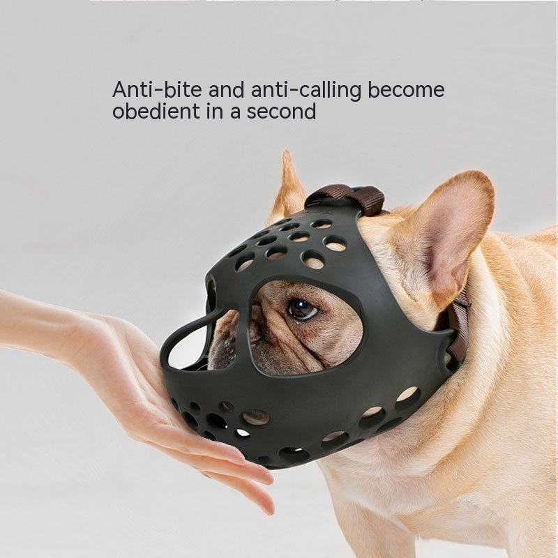 Dog Soft Rubber Anti-Bite Mouth Cover Mask