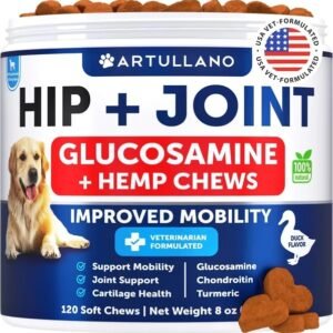 Hemp Hip & Joint Glucosamine Supplement for Dogs