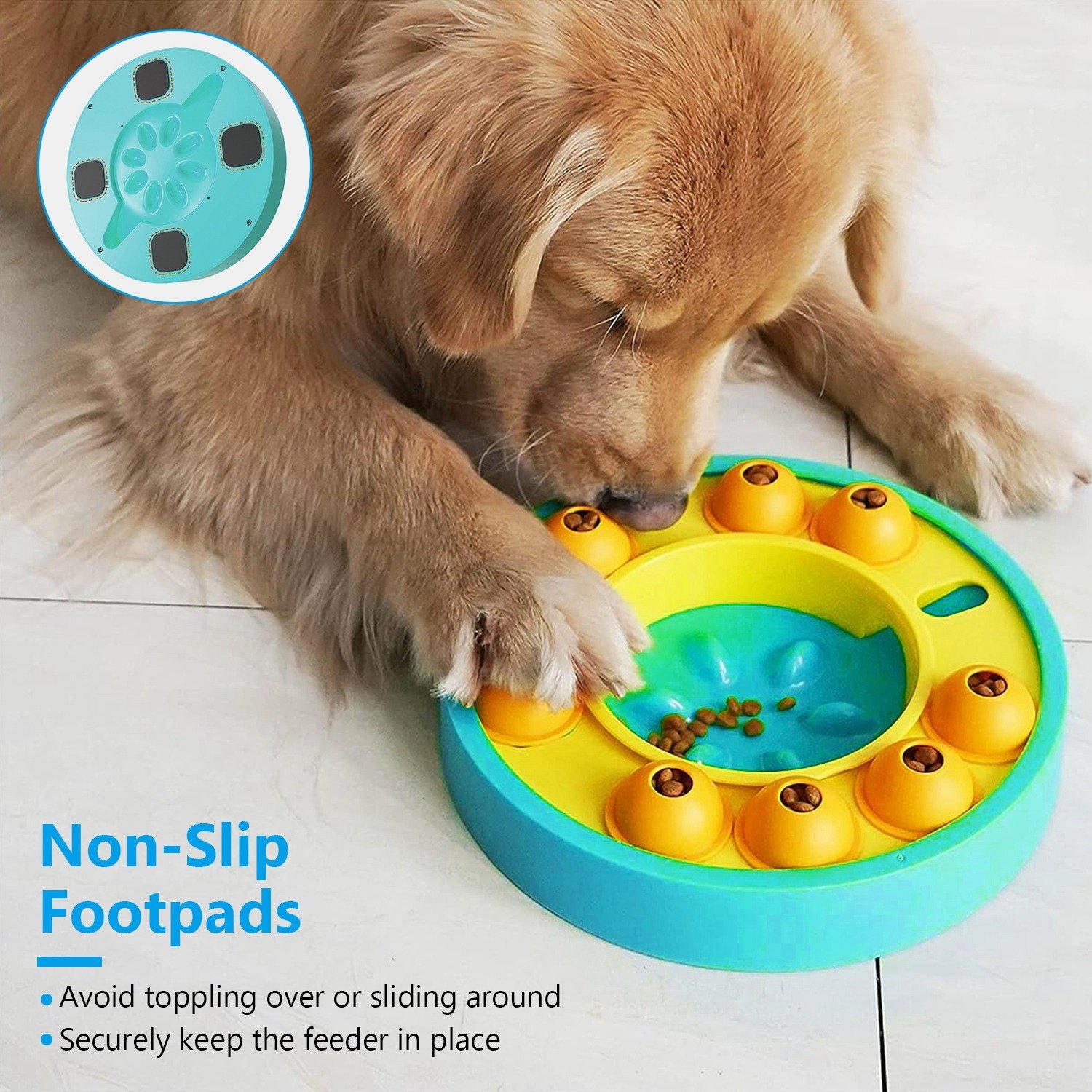 Interactive Dog Puzzle Slow Feeder Bowl Toy - Image 3