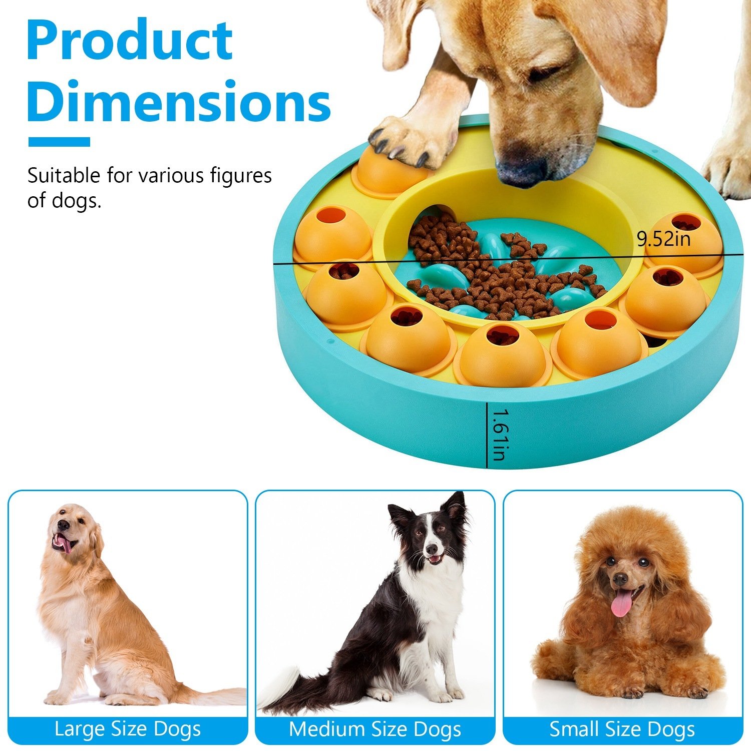 Interactive Dog Puzzle Slow Feeder Bowl Toy - Image 10