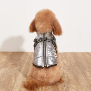 Warm Fleece Dog Coat with Reflective Straps